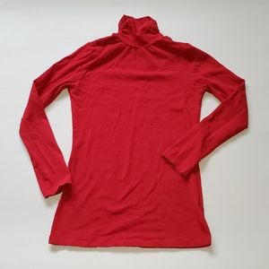Red Cotton Turtleneck